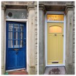 Composite door before and after