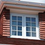 Casement window with astragal bars