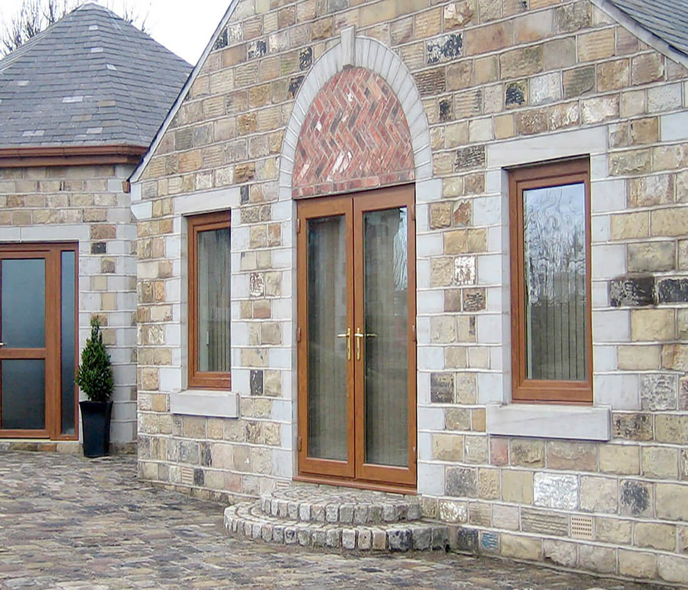 Golden-oak-effect-french-door (1) Golden oak effect french door
