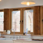 Kitchen with residence 9 windows