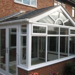 Tiled roof uPVC gable conservatory