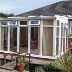 White uPVC lean to conservatory