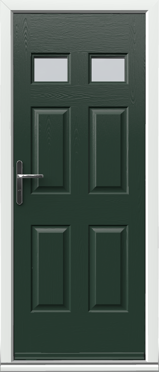 Emerald green door